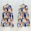 Eleganter drapierter Faltenrock mit Aufdruck für Damen