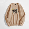 Happy Wife Life Butterfly Crew Neck Sweater