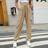 Loose Cargo Pants Ankle-Tied Trousers