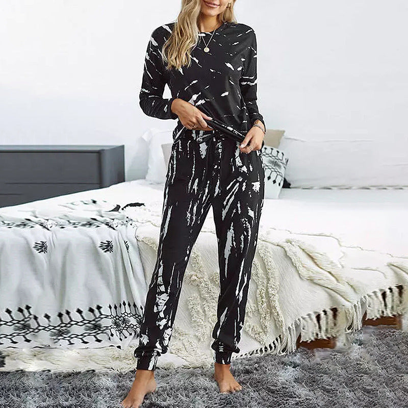 Long-Sleeved Casual Home wear Suit Pajamas Women