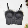 Feather Tube Top: Small Sling Corset Tight Fit