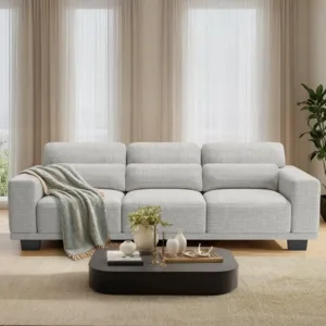 ZHUXIANG Marrakesh 89" Deep-Seat Sofa | 12.6" Ultra-Thick Cushions, 900lb Capacity, Removable Covers